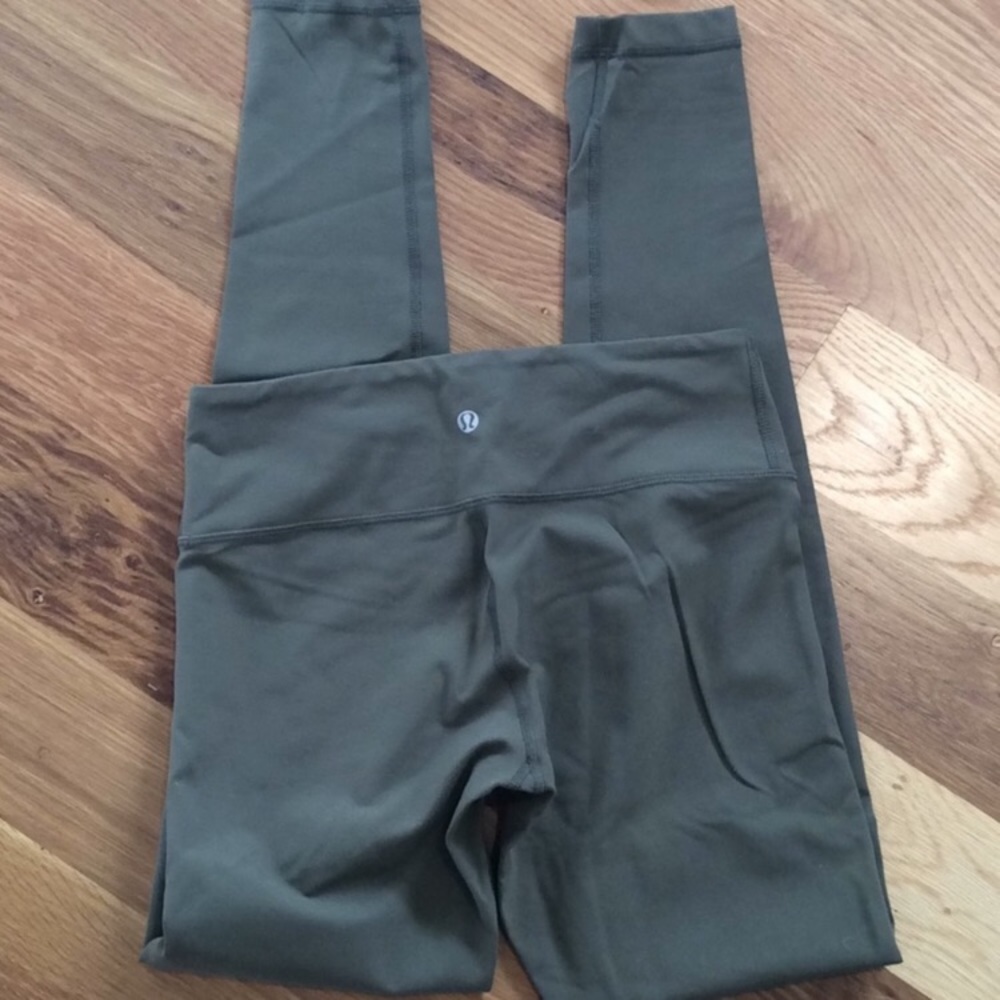 Lululemon Athletica Wunder Under Olive Green
